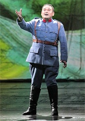 Javier Camarena as Tonio in Donizettis La Fille du Regiment © Photo by Ken Howard / Met Opera